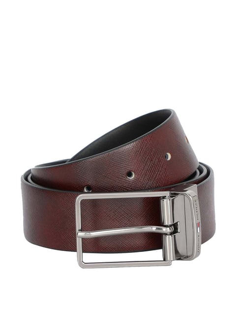 tommy hilfiger men's leather reversible belt