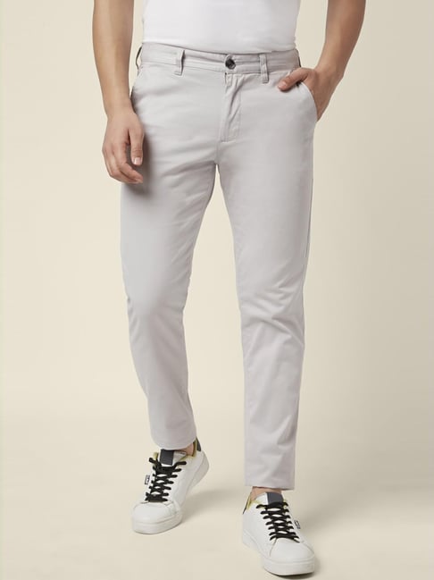 Buy Off-White Trousers & Pants for Men by Byford by Pantaloons Online |  Ajio.com