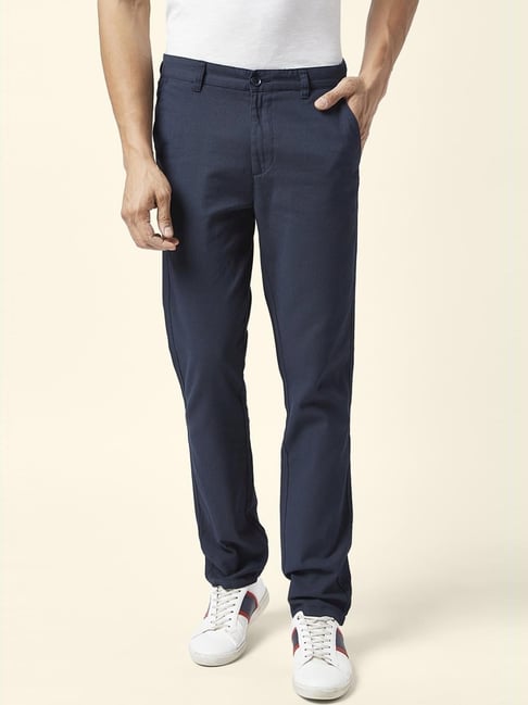 Buy BYFORD By Pantaloons Men Slim Fit Low Rise Trousers - Trousers for Men  21114476 | Myntra