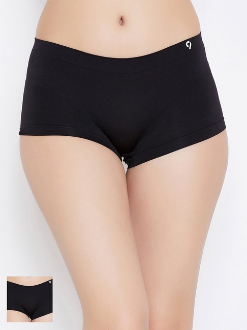 C9 Airwear Black Boy Shorts Panty (Pack Of 2) Price in India