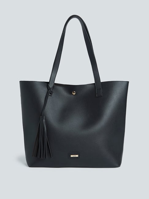 Black Leather Tote