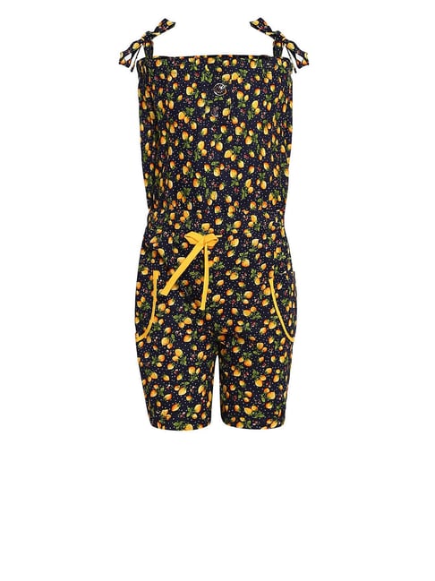 Aarika Kids Navy & Yellow Printed Jumpsuit-picture-23
