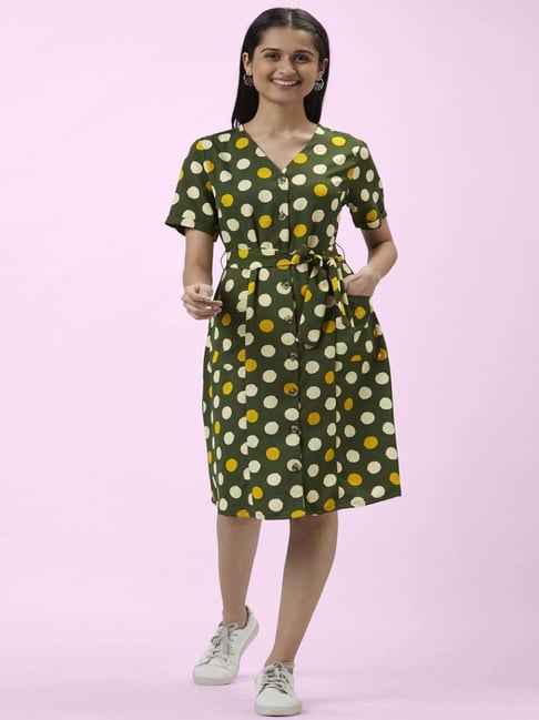 Peggy Wrap Dress Green Polka Dot | Vintage 1940s Style Wrap Dress - The  Seamstress of Bloomsbury