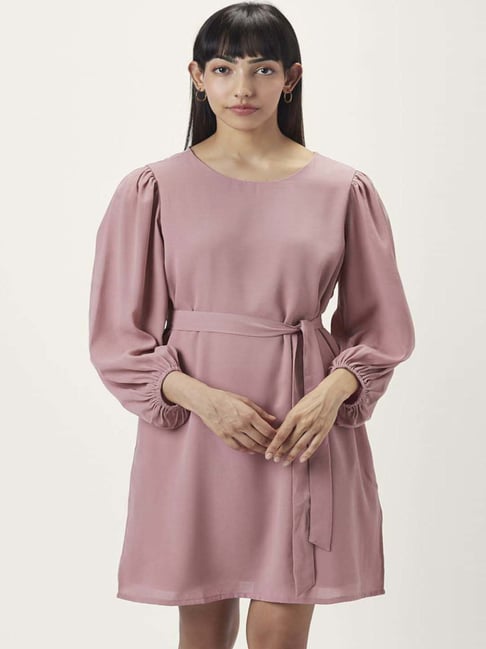 Annabelle by Pantaloons Dusty Pink Shift Dress