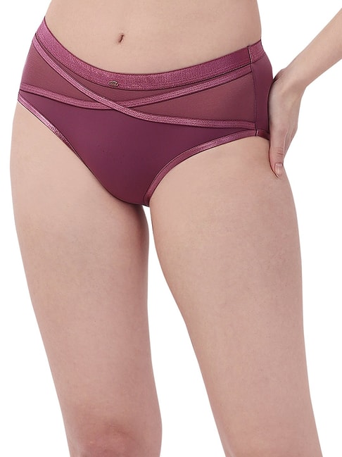 Soie Wine Hipster Panty Price in India