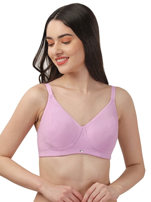 Soie Lilac Full Coverage T-Shirt Bra Price in India