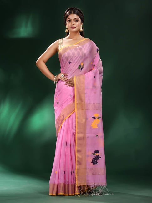 Baby Pink Soft Cotton Saree | Cotton saree, Cotton sarees online, Saree