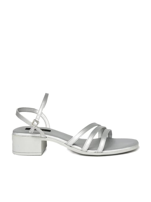 Buy Grey Heeled Sandals for Women by Shoetopia Online | Ajio.com