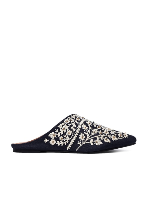 Folksong by W Women's Navy Mule Shoes Price in India