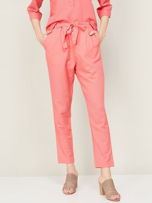 Buy online Mid Rise Solid Pleated Trouser from bottom wear for Women by Svk  Etail for 499 at 67 off  2023 Limeroadcom