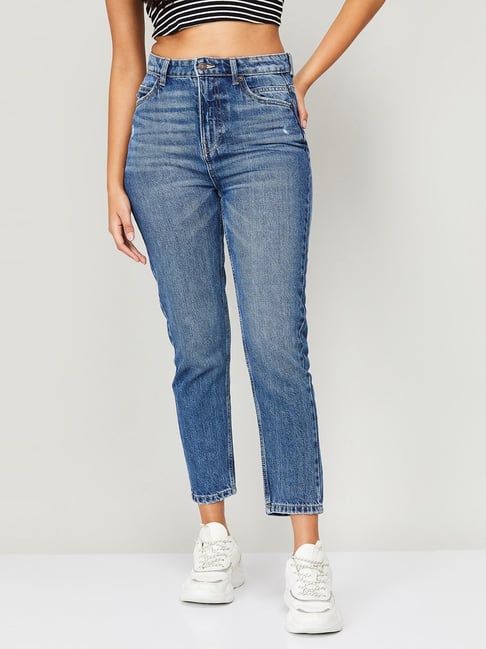 Fame Forever by Lifestyle Blue Cotton High Rise Jeans