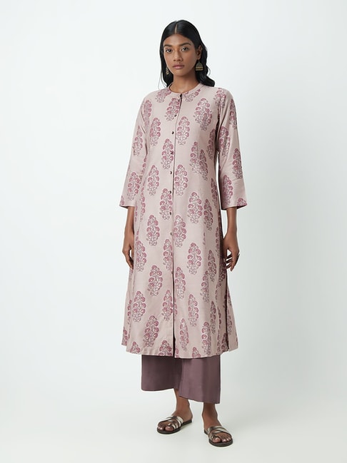 Buy Zuba by Westside Turquoise Floral Print Aline Kurta for Online  Tata  CLiQ
