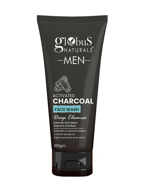 Globus Naturals Men Activated Charcoal Face Wash - 100 gm