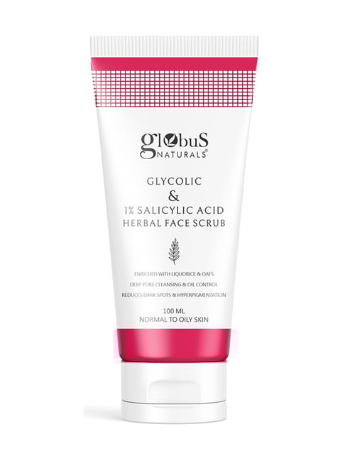 Globus Naturals Glycolic & 1% Salicylic Acid Herbal Face Scrub - 100 ml-picture-37