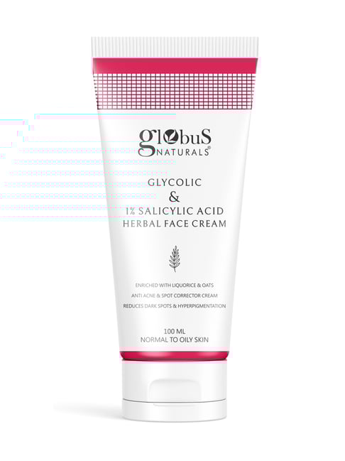 Globus Naturals Glycolic & 1% Salicylic Acid Herbal Face Cream - 100 ml-picture-17