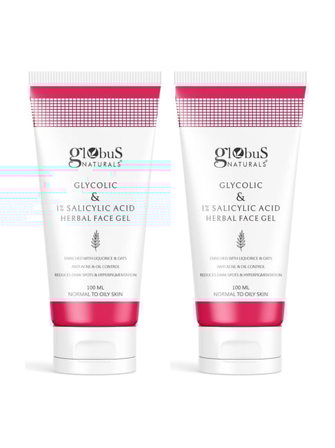 Globus Naturals Glycolic & 1% Salicylic Acid Herbal Face Gel - Pack of 2-picture-38