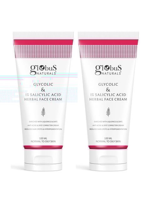 Globus Naturals Glycolic & 1% Salicylic Acid Herbal Face Cream - Pack of 2-picture-29