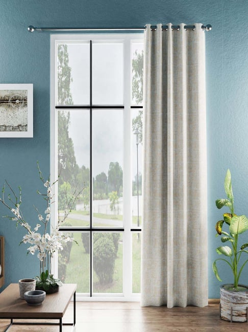Bianca D`Romanio Golden Beige Faux Silk 7 Ft. Door Curtain-image-15