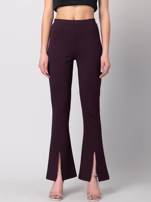 Black High Waist Flare Trousers | TALLY WEiJL Netherlands
