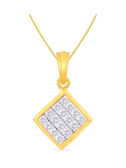 Vintage 1.37 ct. t.w. Diamond Square Pendant Necklace in Platinum | eBay