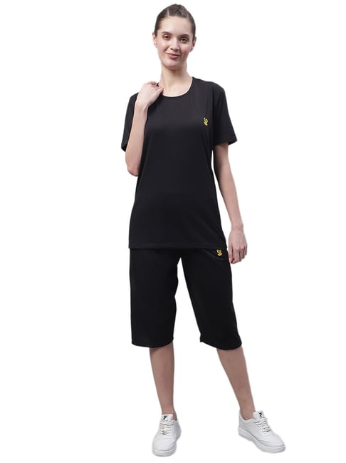 Vimal Jonney Black T-Shirt With Capris-picture-43
