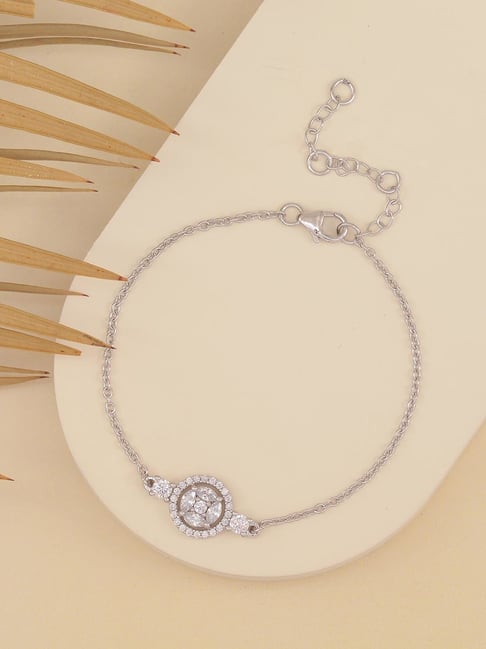 Ladies Circle Bracelet in Sterling Silver Pure 925 BIS Hallmarked |  JewelDealz