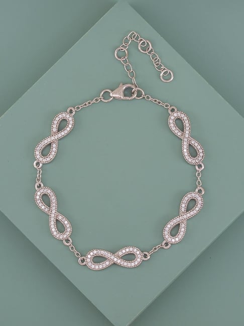 Elephant Bracelet Sterling Silver Bracelet – Genuine White Diamond Bra –  Jewelexcess