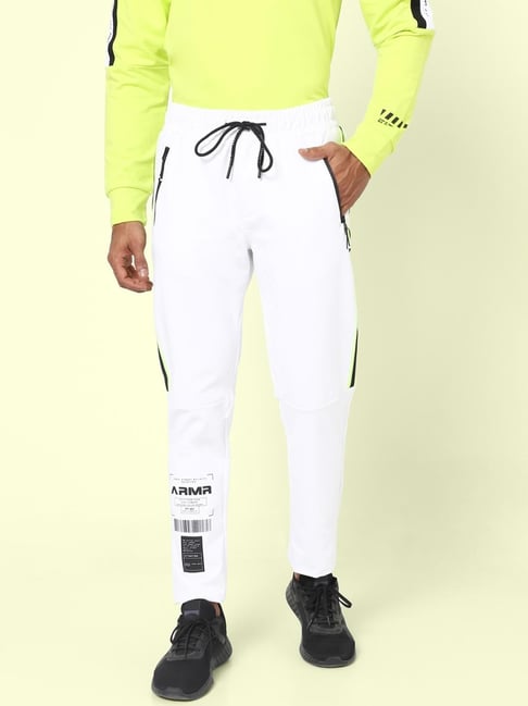 Street Armor by Pantaloons White Regular Fit Trackpants