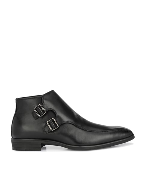 Hitz Men's Black Monk Boots