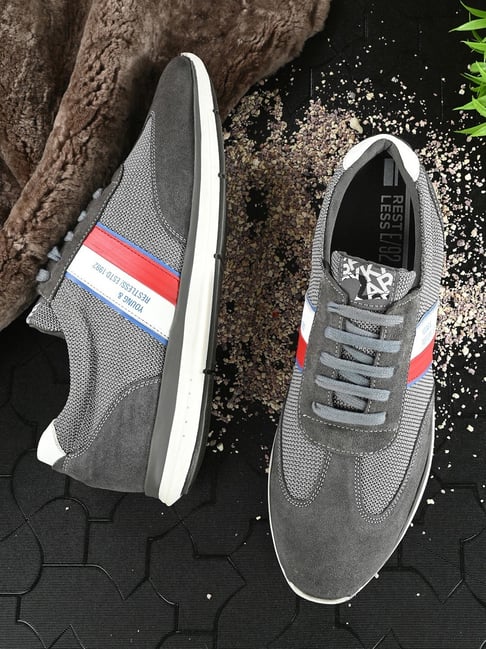 Buy Spykar Men's Phil Grey Casual Sneakers for Men at Best Price