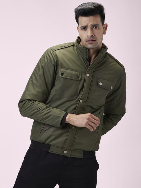 Red Chief - Green Polyester Regular Fit Men's Quilted & Bomber Jacket (  Pack of 1 ) - Buy Red Chief - Green Polyester Regular Fit Men's Quilted & Bomber  Jacket (