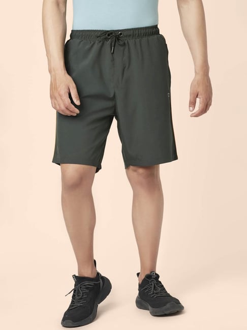 Ajile By Pantaloons Olive Slim Fit Shorts-picture-17