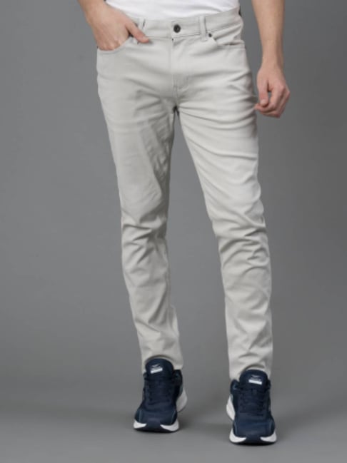 Buy Off-White Jeans for Men by DNMX Online | Ajio.com