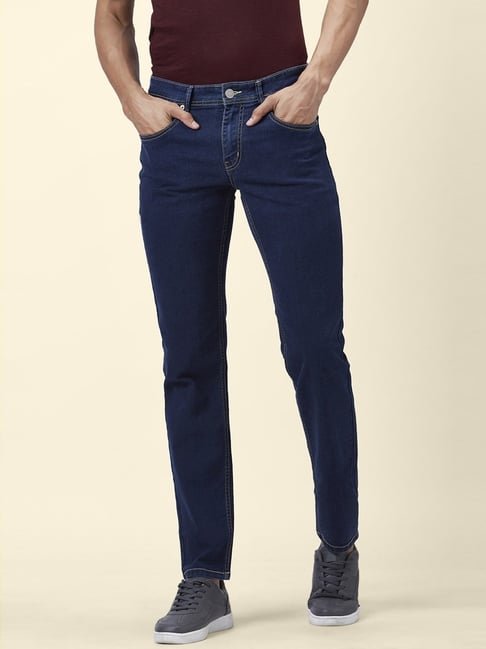 People By Pantaloons Dark Blue Slim Fit Jeans-picture-29