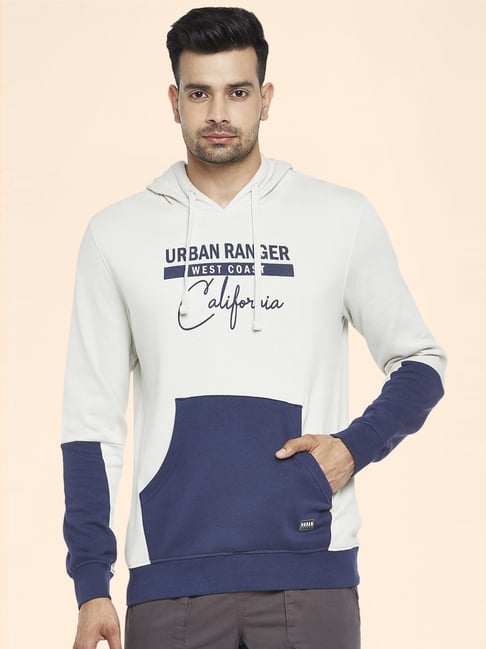 Urban Ranger by Pantaloons Blue Regular Fit Printed Sweatshirt