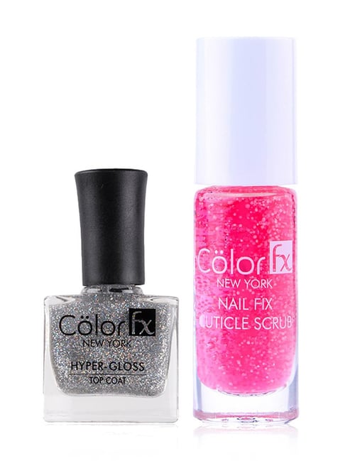 Buy Color Fx Nail Fix Cuticle Scrub & Nail Enamel Combo - Pack of 2 Online  At Best Price @ Tata CLiQ