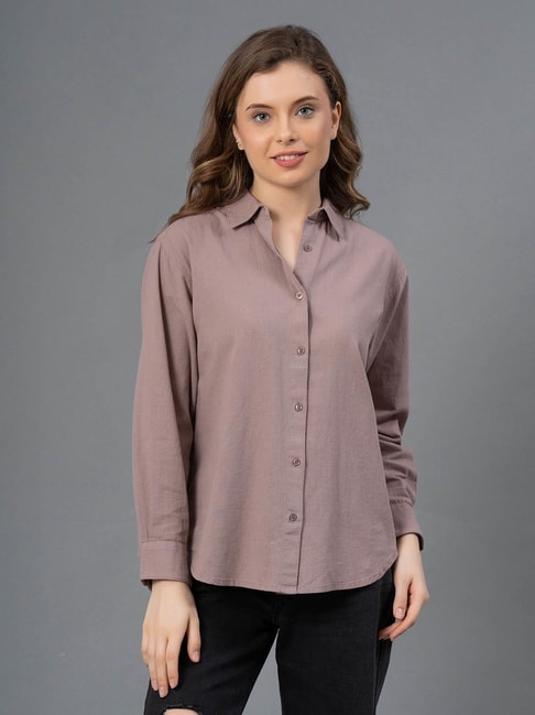 Mode by Red Tape Light Taupe Shirt Price in India