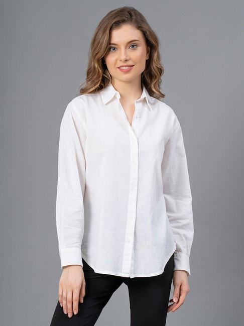 Mode by Red Tape White Shirt Price in India