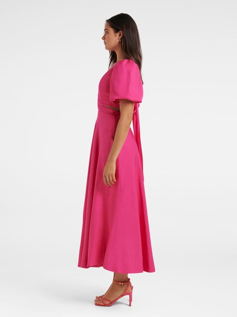 Buy Forever New Hot Pink Fit & Flare Dress for Women's Online @ Tata CLiQ