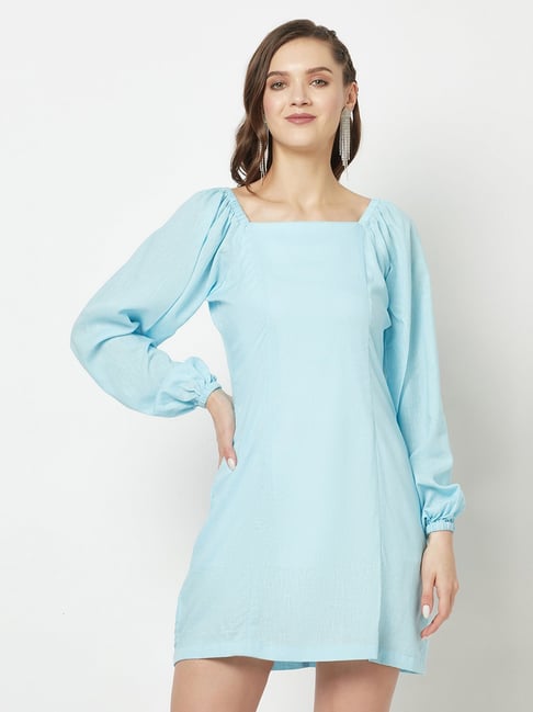 Sky blue best sale shift dress