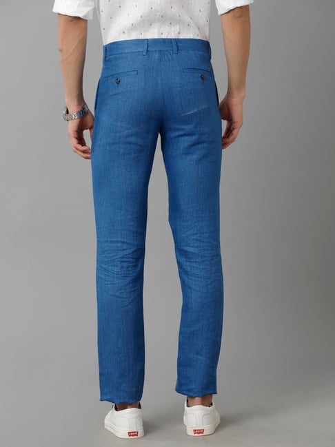 Royal blue linen on sale pants