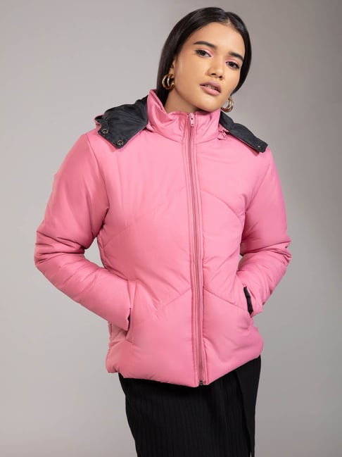 PAXMONCLER PINK PUFFER in pink - Palm Angels® Official