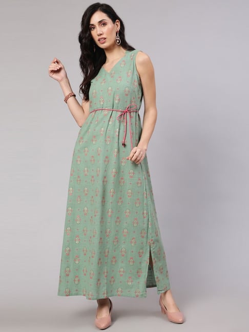 Aks maxi on sale dress sea green