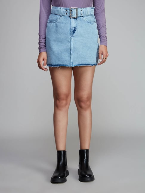 Buy Blue Skirts for Women by I Saw It First Online | Ajio.com
