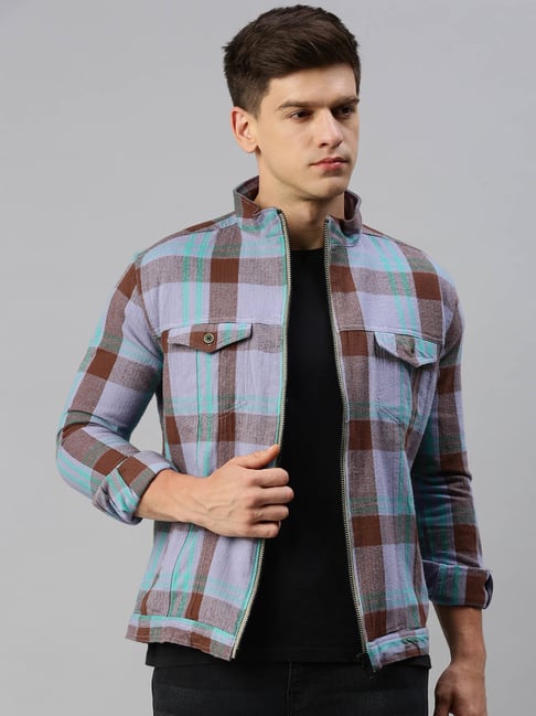 Oversized check Shirt-Jacket - Multi-color | Benetton