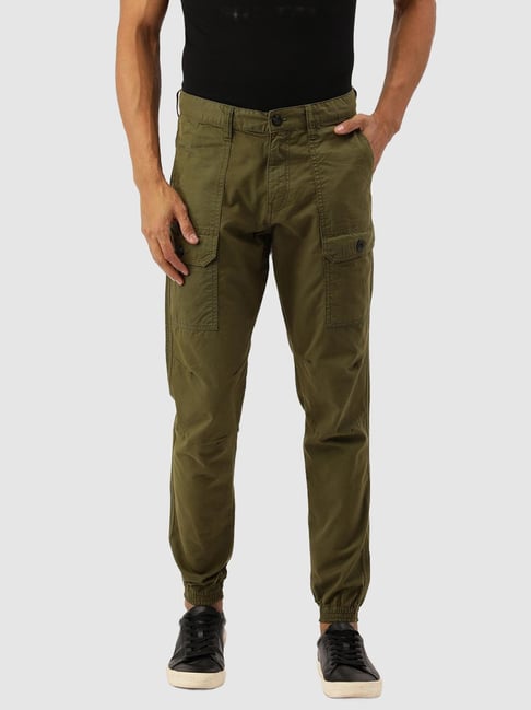 Relaxed Fit Cotton cargo joggers