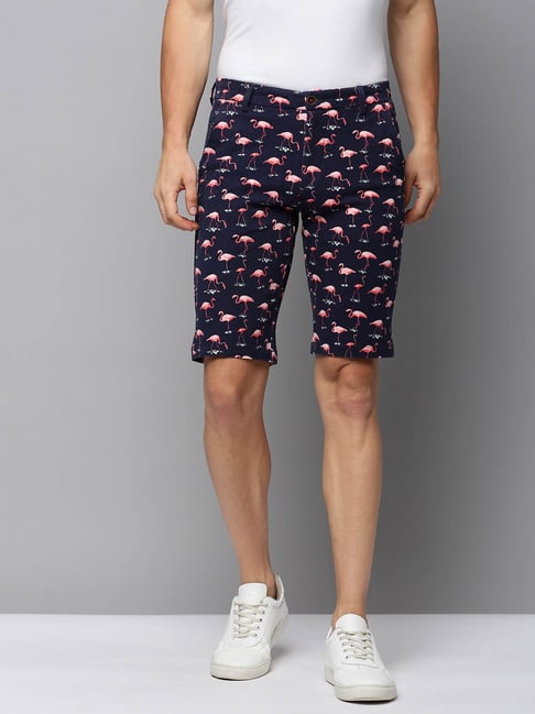 showoffff SHOWOFF Navy Regular Fit Printed Shorts-picture-19