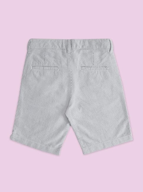 Pantaloons Junior Blue Cotton Striped Shorts