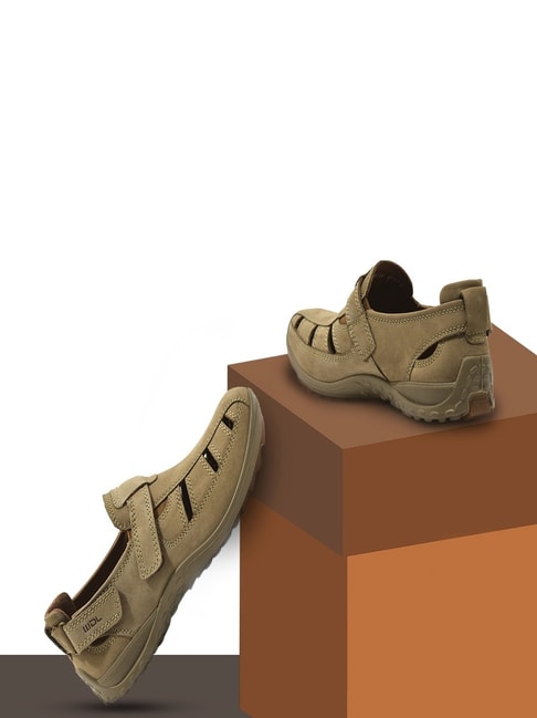 Buy Woodland Brown Back Strap Sandals Online at best price at TataCLiQ