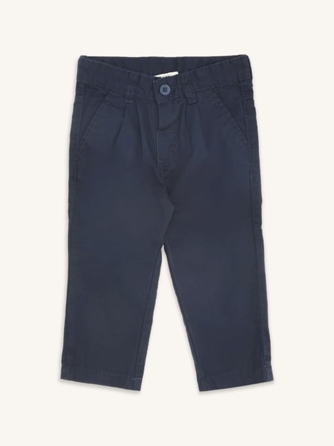 Buy Hackett London Boys Navy Solid Elasticated Waistband Track Pants Online  - 739627 | The Collective